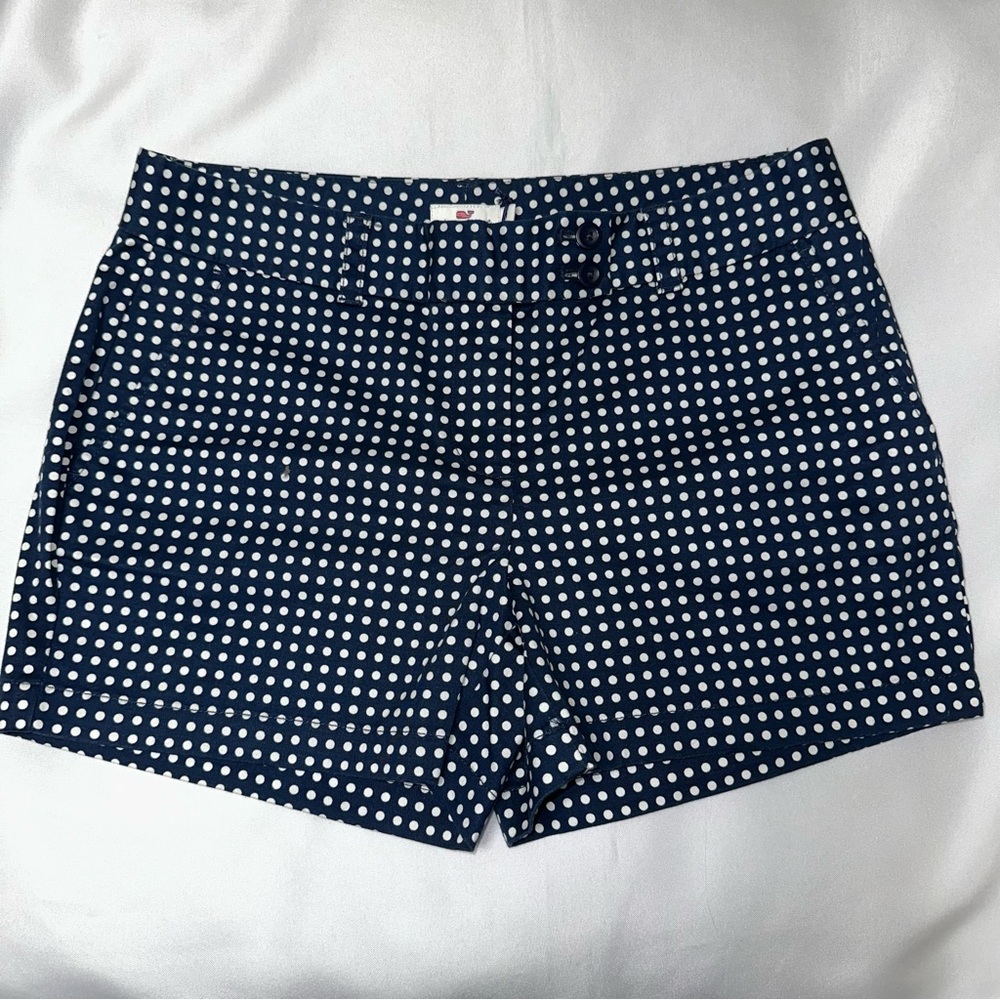 Vineyard‎ Vines shorts Navy and white Polka Dot preppy shorts size 8 NWT
